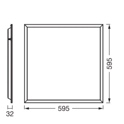 Osram - LED panel za spuščeni strop PANEL ESSENTIAL LED/50W/230V 3000/4000/6500K 60x60 cm bela