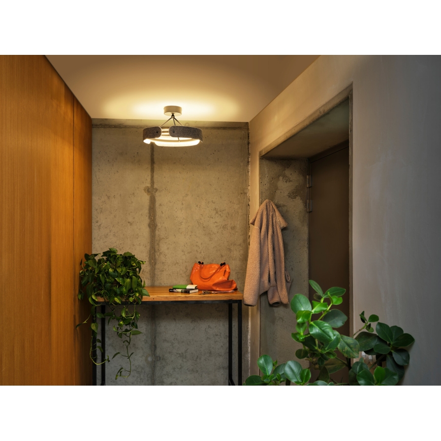 Osram - LED pritrjena stropna svetilka DECOR CURVE LED/33W/230V, premer 43 cm, siva