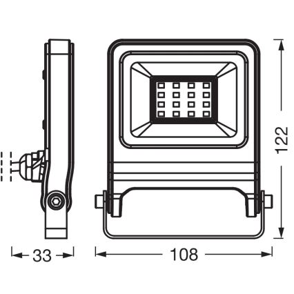 Osram - LED reflektor ENDURA LED/10W/230V 3000K IP65