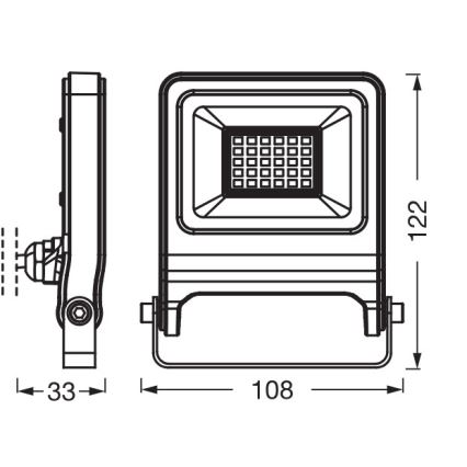 Osram - LED reflektor ENDURA LED/20W/230V 4000K IP65