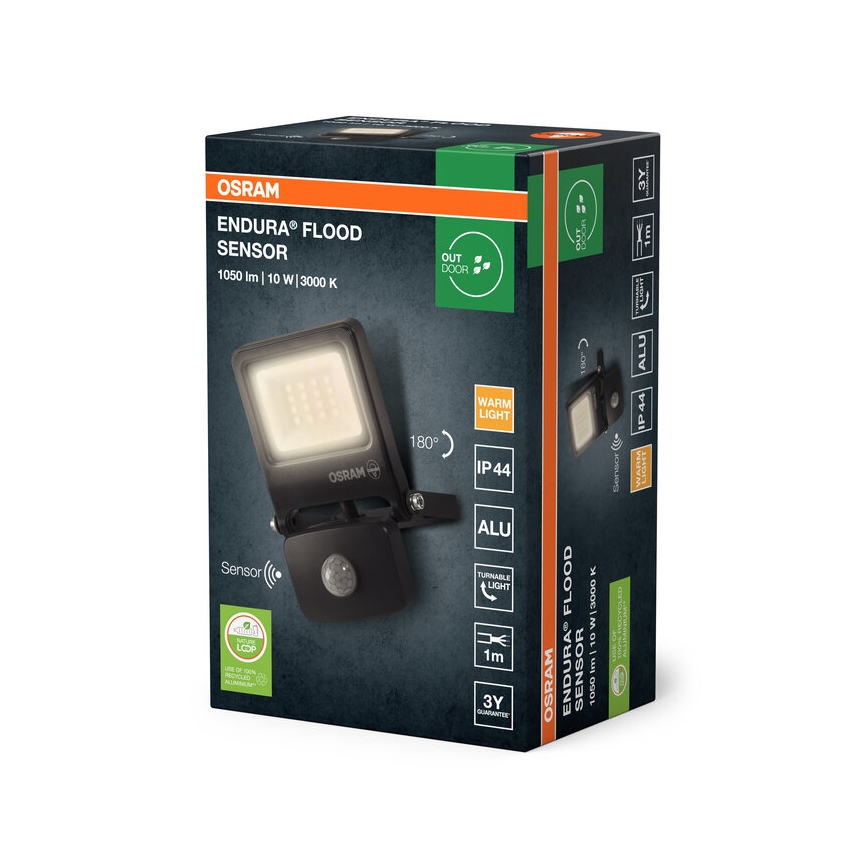 Osram - LED reflektor s senzorjem ENDURA LED/10W/230V 3000K IP44