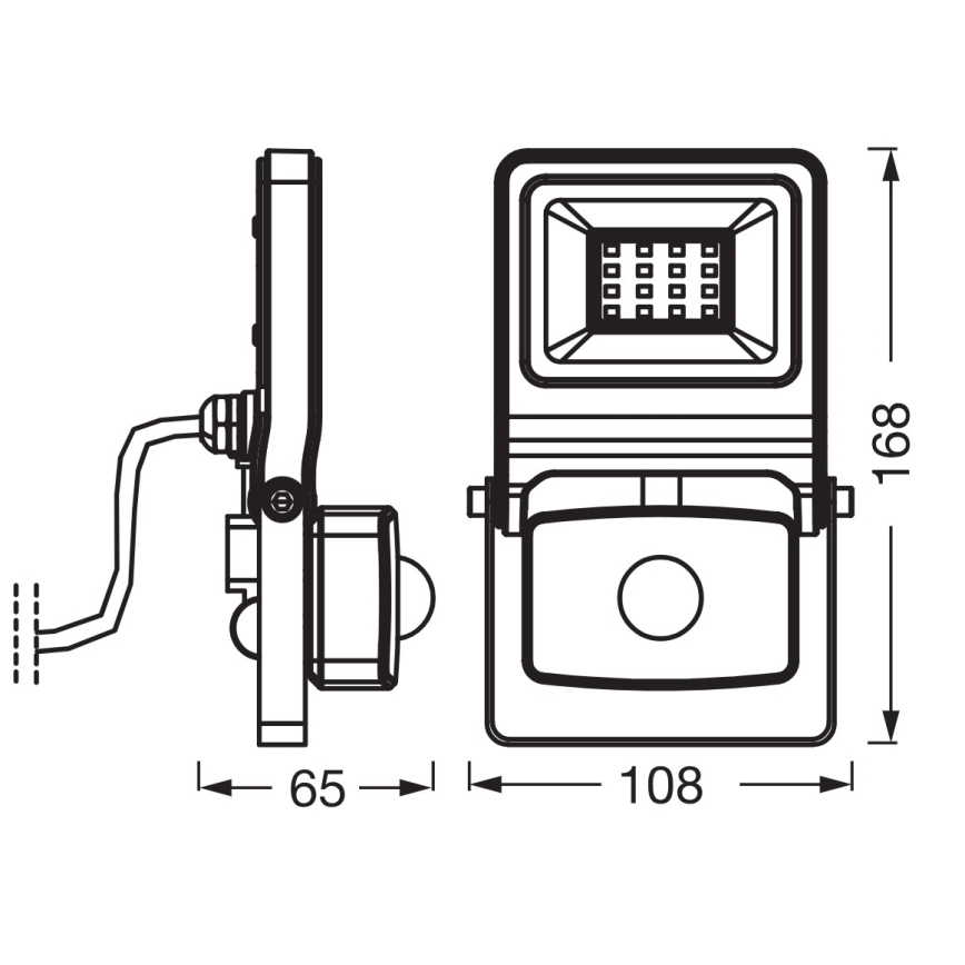 Osram - LED reflektor s senzorjem ENDURA LED/10W/230V 3000K IP44