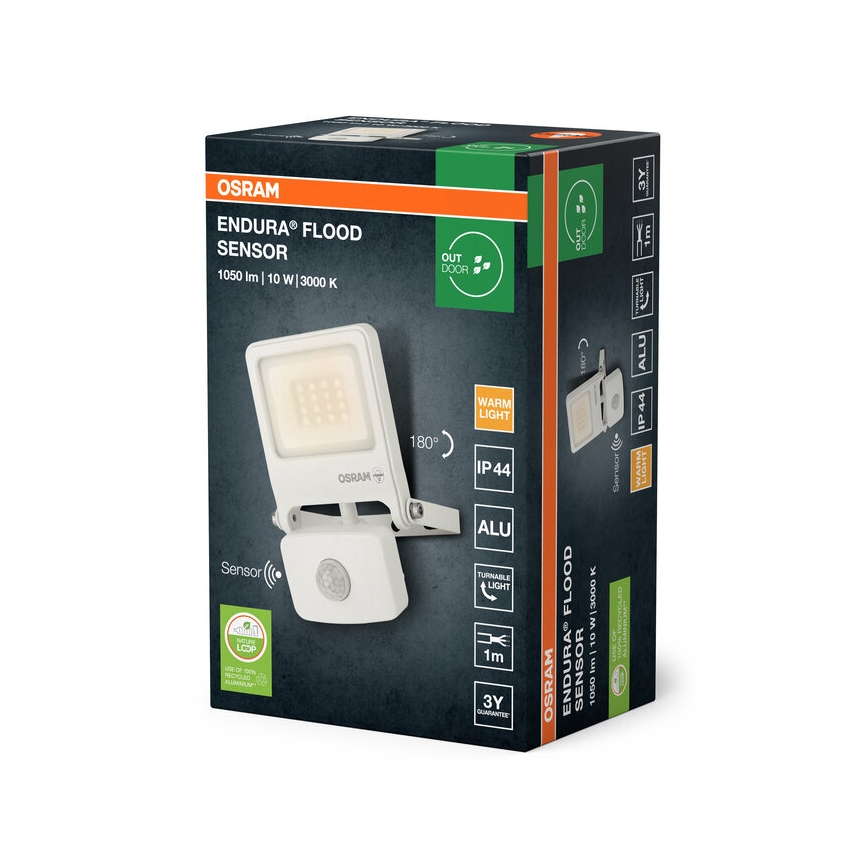Osram - LED reflektor s senzorjem ENDURA LED/10W/230V 3000K IP44