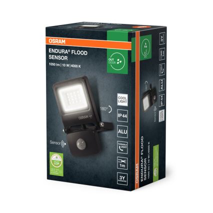 Osram - LED reflektor s senzorjem ENDURA LED/10W/230V 4000K IP44