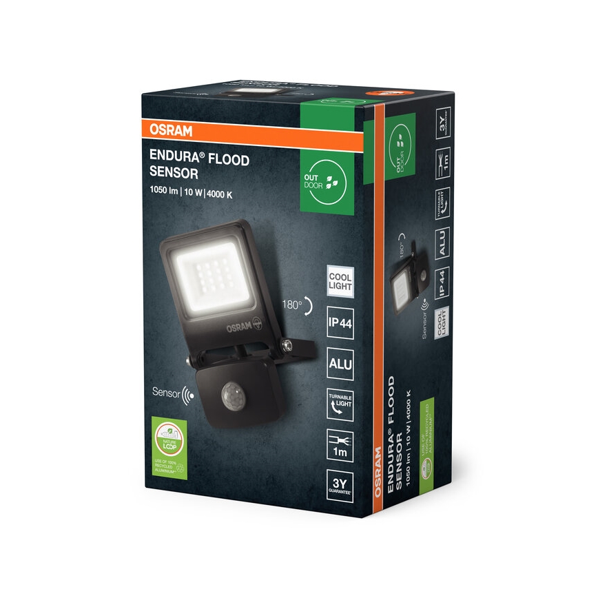Osram - LED reflektor s senzorjem ENDURA LED/10W/230V 4000K IP44