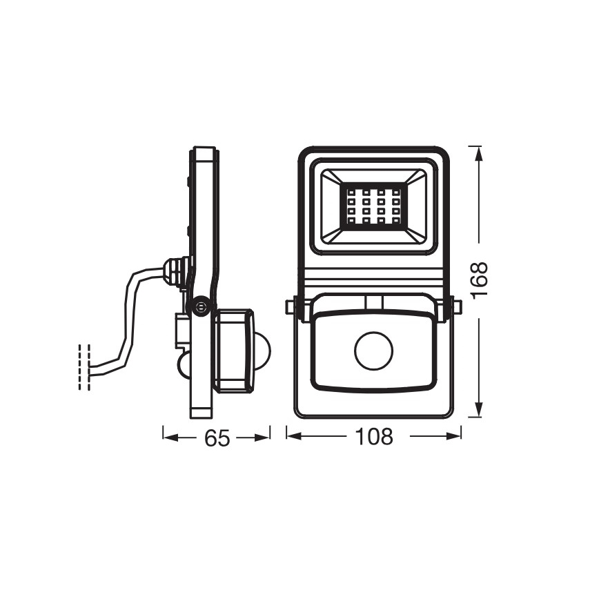 Osram - LED reflektor s senzorjem ENDURA LED/10W/230V 4000K IP44