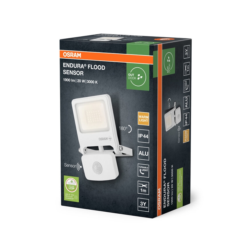 Osram - LED reflektor s senzorjem ENDURA LED/20W/230V 3000K IP44