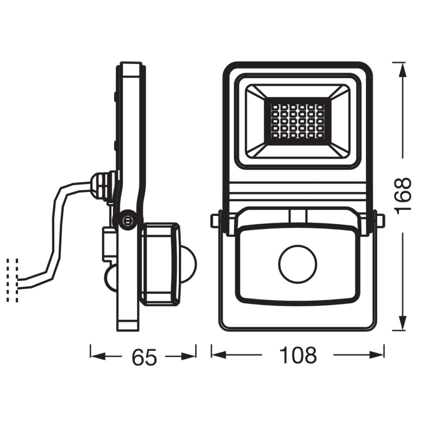 Osram - LED reflektor s senzorjem ENDURA LED/20W/230V 3000K IP44