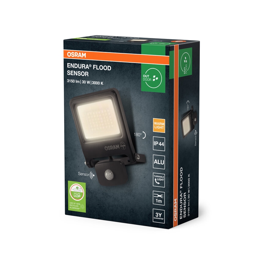 Osram - LED reflektor s senzorjem ENDURA LED/30W/230V 3000K IP44