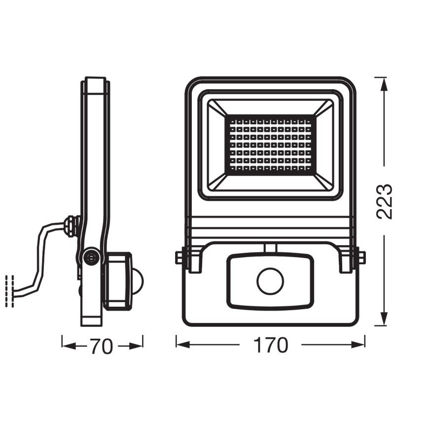 Osram - LED reflektor s senzorjem ENDURA LED/50W/230V 4000K IP44