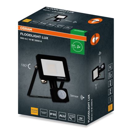 Osram - LED reflektor s senzorjem FLOODLIGHT LED/10W/230V 3000K IP65