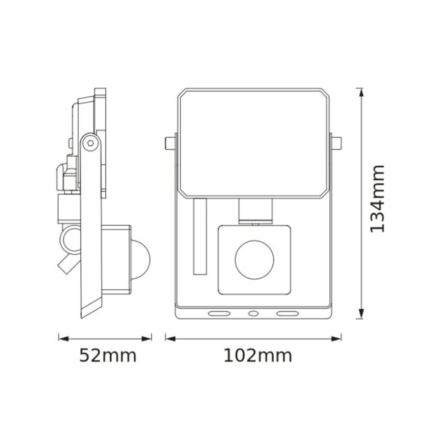 Osram - LED reflektor s senzorjem FLOODLIGHT LED/10W/230V 3000K IP65