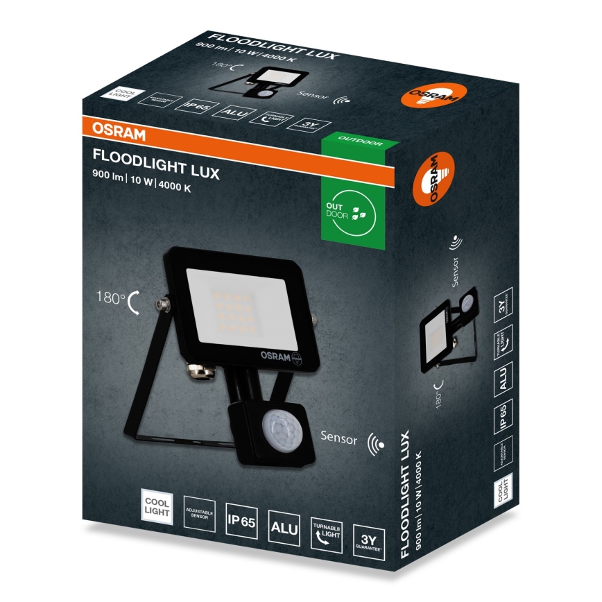 Osram - LED reflektor s senzorjem FLOODLIGHT LED/10W/230V 4000K IP65