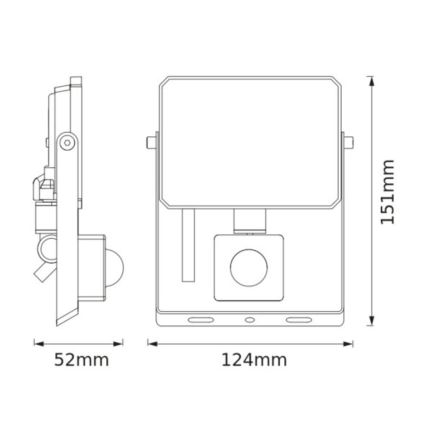 Osram - LED reflektor s senzorjem FLOODLIGHT LED/20W/230V 6500K IP65