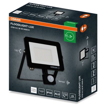 Osram - LED reflektor s senzorjem FLOODLIGHT LED/30W/230V 4000K IP65