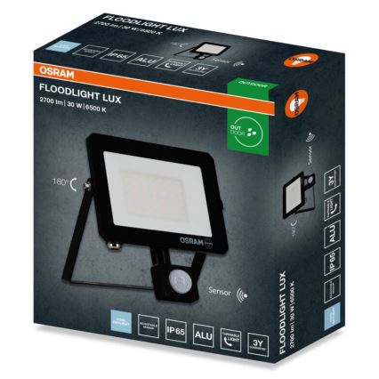 Osram - LED reflektor s senzorjem FLOODLIGHT LED/30W/230V 6500K IP65