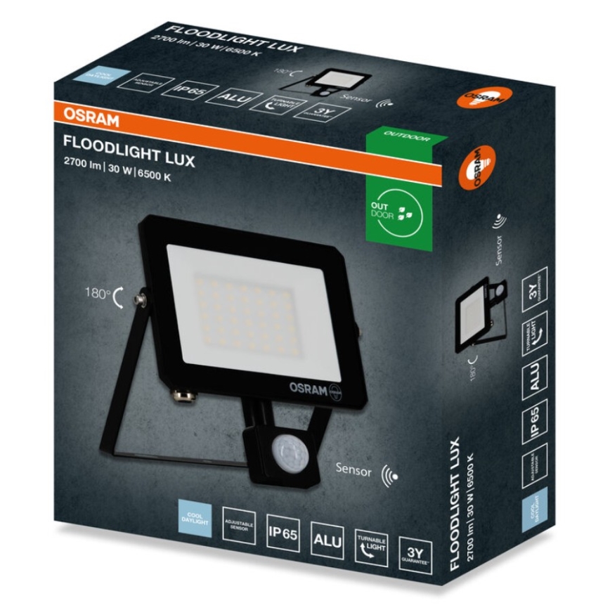 Osram - LED reflektor s senzorjem FLOODLIGHT LED/30W/230V 6500K IP65