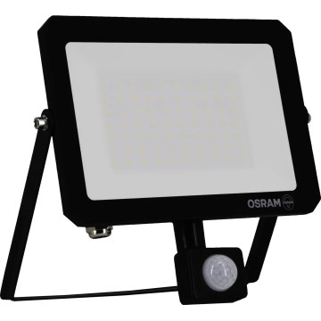 Osram - LED reflektor s senzorjem gibanja in senzorjem mraka FLOODLIGHT LED/50W/230V 3000K IP65 črn