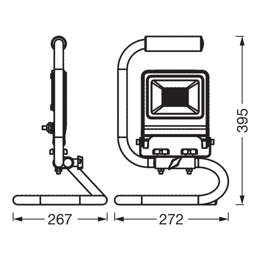 Osram - LED reflektor s stojalom S-STAND LED/50W/230V 4000K IP65 antracit