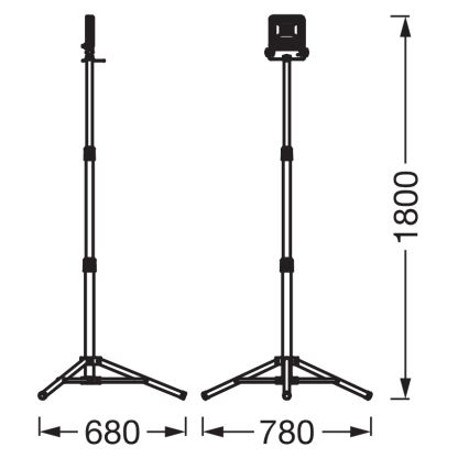 Osram - LED reflektor s stojalom TRIPOD LED/50W/230V 4000K IP65 oranžna