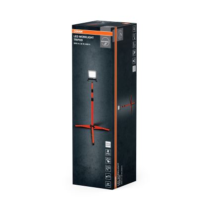 Osram - LED reflektor s TRIPOD stativom LED/30W/230V 4000K IP65 oranžen