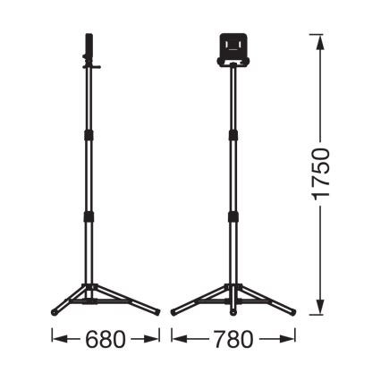 Osram - LED reflektor s TRIPOD stativom LED/30W/230V 4000K IP65 oranžen