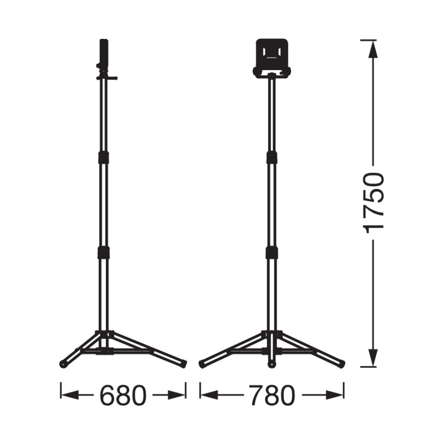 Osram - LED reflektor s TRIPOD stativom LED/30W/230V 4000K IP65 oranžen
