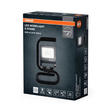 Osram - LED reflektor z nosilcem S-STAND, LED/20 W/230 V, 4000 K, IP65, antracit