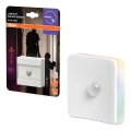 Osram - LED RGB orientacijska svetilka za vtičnico s senzorjem LUNETTA LED/0,3W/230V