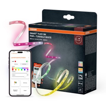 Osram - LED RGB+TW zatemnljiv zunanji trak SMART+ FLEX 3m LED/12,5W/230V 2700-6500K IP44 Wi-Fi