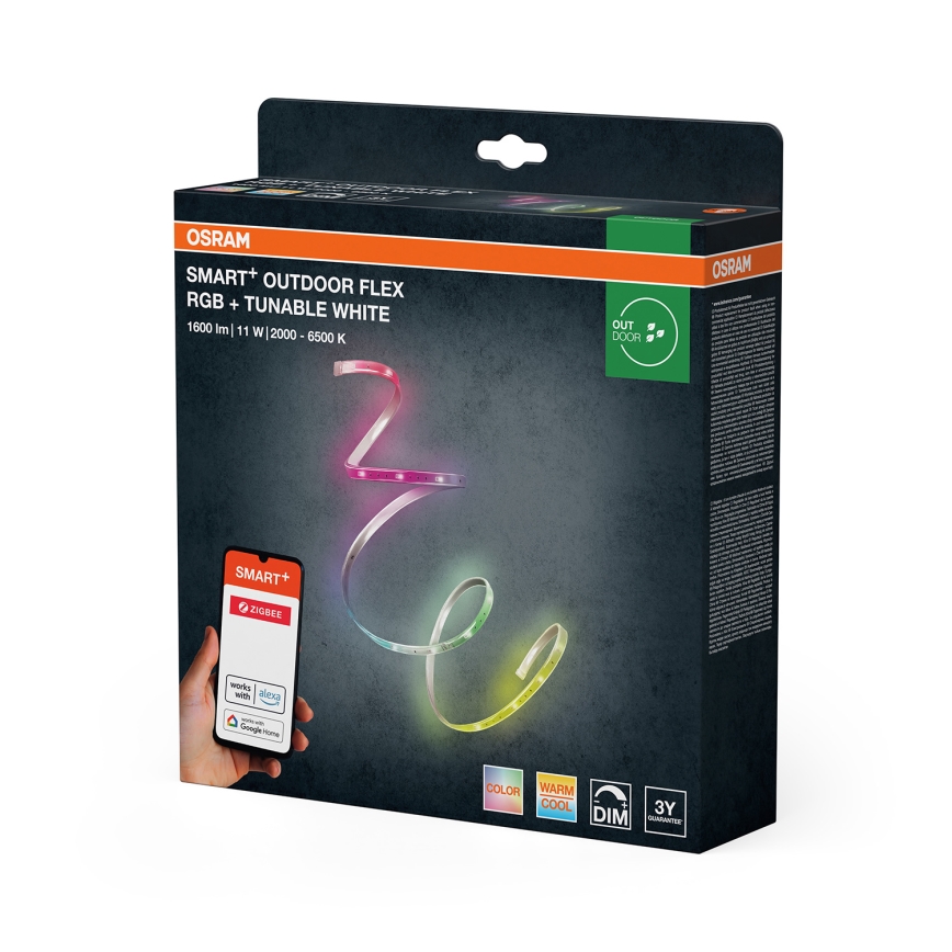 Osram - LED RGB+TW Zatemljiv zunanji trak SMART+ FLEX 5m LED/11W/230V 2000-6500K IP65