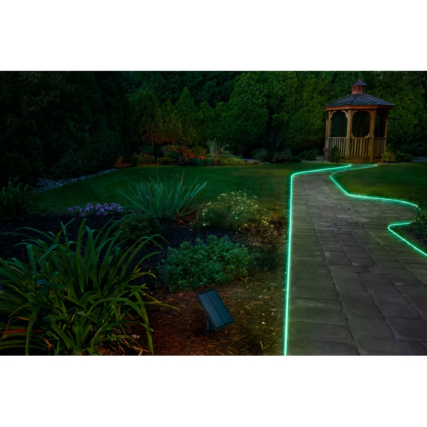 Osram - LED RGBW zatemnjiv solarni trak FLEX MAGIC 3m LED/1,2W/3,7V 2000 mAh IP44 + daljinski upravljalnik