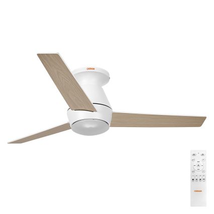 Osram - LED RGB stropni ventilator z možnostjo zatemnitve NORDES LED/18W/230V 3000-6500K + z daljinskim upravljalnikom