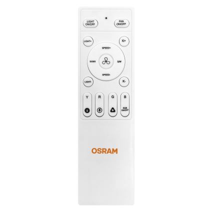 Osram - LED RGB stropni ventilator z možnostjo zatemnitve NORDES LED/18W/230V 3000-6500K + z daljinskim upravljalnikom