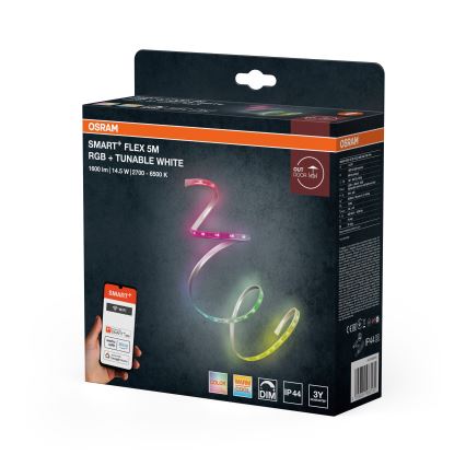 Osram - LED RGBW zatemljiv zunanji trak SMART+ FLEX 5m LED/14,5W/230V 2700-6500K IP44 Wi-Fi