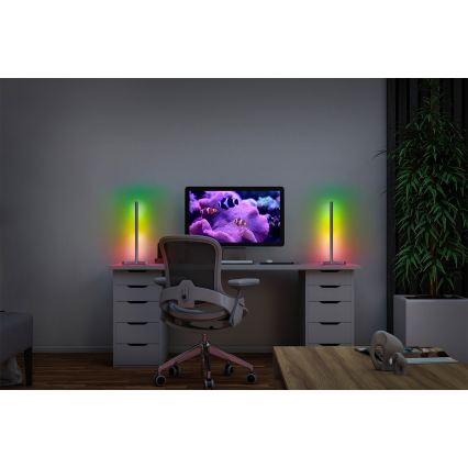 Osram - LED RGBW zatemnjevalna namizna svetilka SMART+ MAGIC LED/7,5W/230V 2700-6500K srebrna Wi-Fi + daljinski upravljalnik