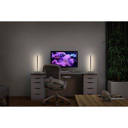 Osram - LED RGBW zatemnjevalna namizna svetilka SMART+ MAGIC LED/7,5W/230V 2700-6500K srebrna Wi-Fi + daljinski upravljalnik
