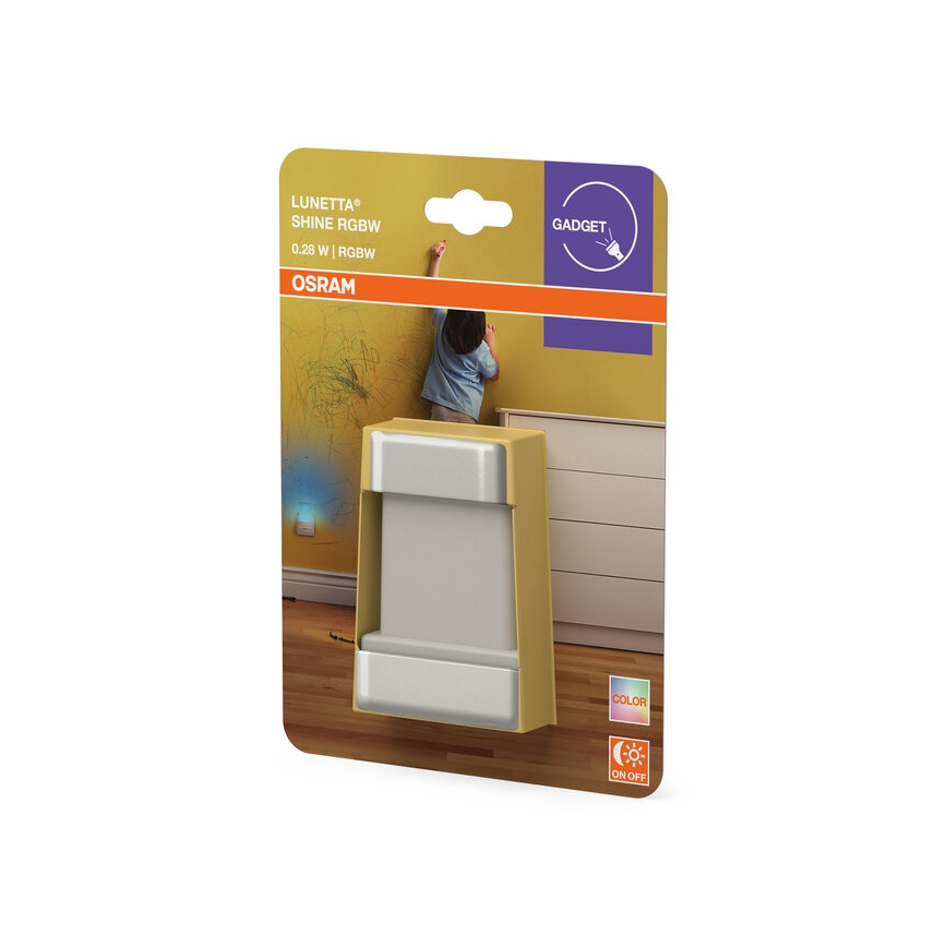 Osram - LED RGBW nočna svetilka s senzorjem LUNETTA LED/0,28W/230V