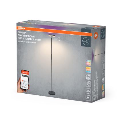 Osram - LED RGBW zatemnjevalna talna svetilka SMART+ FLOOR LED/24W/230V 2700-5000K Wi-Fi