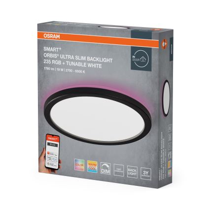 Osram - Stropna LED svetilka RGBW s funkcijo zatemnitve SMART+ ORBIS LED/19W/230V premer 23,5 cm 2700-6500K Wi-Fi