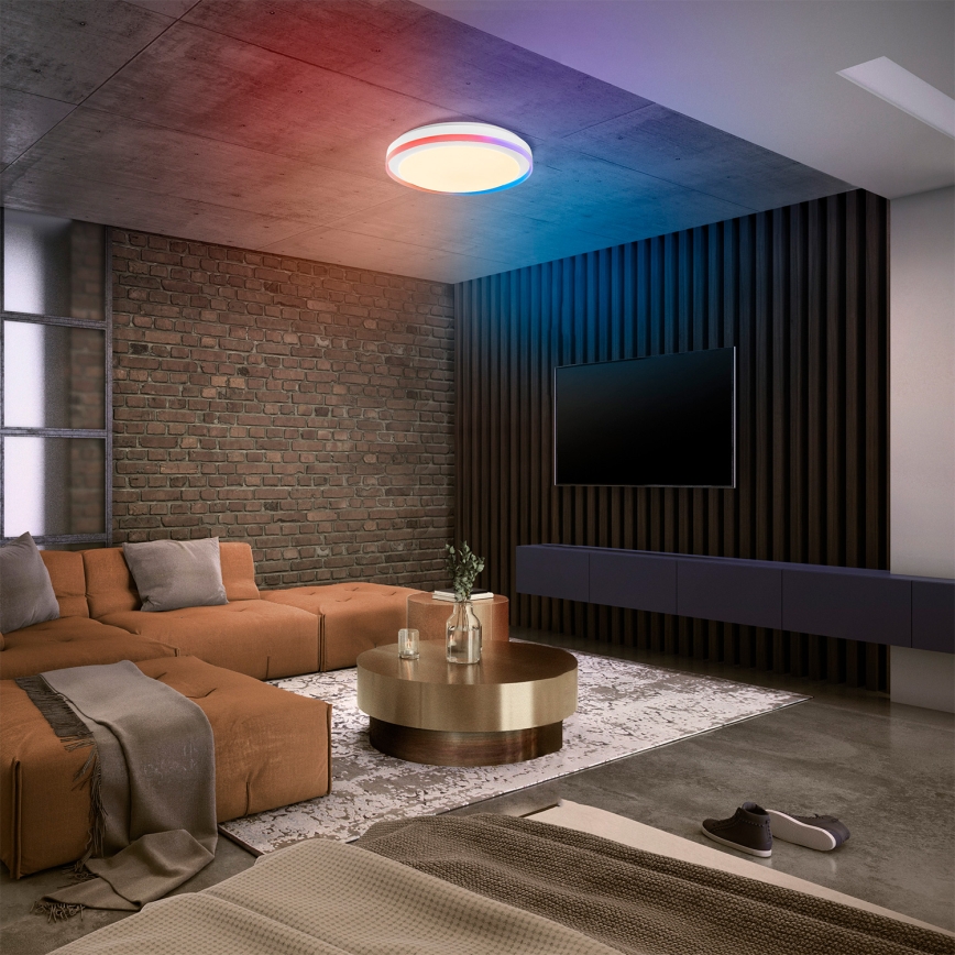 Osram - LED RGBW stropna svetilka SMART+ MAGIC, z zatemnitvijo, 38W/230V, premer 49 cm, bela, 2700-6500K, Wi-Fi