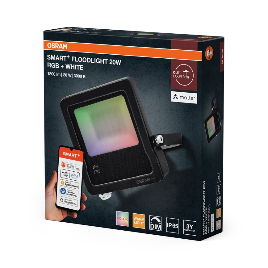 Osram - LED RGBW Zatemnljiv reflektor SMART+ FLOODLIGHT LED/20W/230V IP65 Wi-Fi