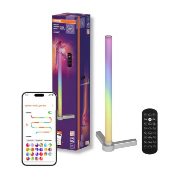 Osram - LED RGBW zatemnjevalna namizna svetilka SMART+ MAGIC LED/7,5W/230V 2700-6500K srebrna Wi-Fi + daljinski upravljalnik