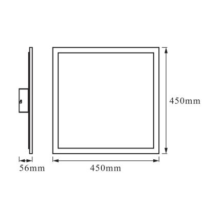 Osram - LED RGBW Zatemnjivo stropno svetilo SMART+ PLANON LED/28W/230V 45x45 cm Wi-Fi