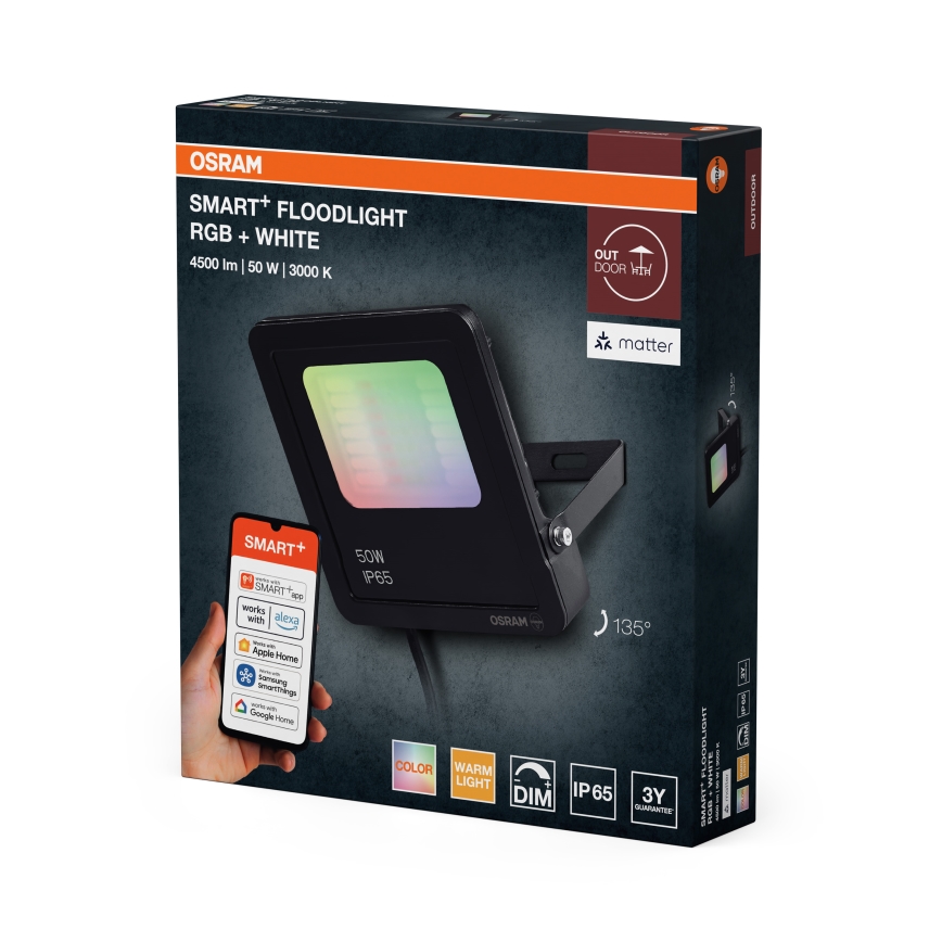 Osram - LED RGBW zatemljiv reflektor SMART+ FLOODLIGHT LED/50W/230V IP65 Wi-Fi