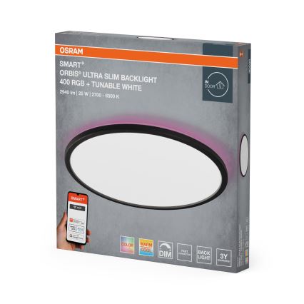 Osram - LED RGBW zatemnjivo stropno svetilo SMART+ ORBIS LED/25W/230V premer 40 cm 2700-6500K Wi-Fi