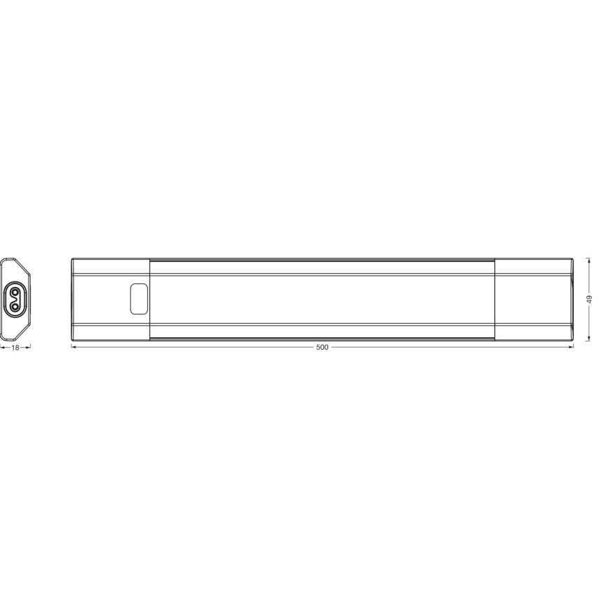 Osram - LED RGBW zatemnjiva luč pod omarico LINEAR EDGE LED/8W/230V 50 cm bela + daljinski upravljalnik
