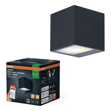 Osram - LED RGBW zatemnljiva zunanja stenska svetilka SMART+ BRICK LED/14W/230V IP44 Wi-Fi