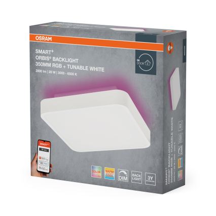 Osram - LED RGBW zatemnljivo stropno svetilo SMART+ ORBIS LED/28W/230V 35x35 cm 2700-6500K Wi-Fi