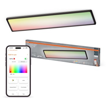 Osram - LED RGBW Zatemnljivo stropno svetilo SMART+ PLANON LED/40W/230V 2800-6500K 98x20 cm Wi-Fi IP54 črna